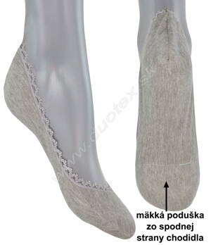 Knittex dámske ponožky - šľapky do balerínok Stopki-ba-pod