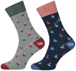 More pánske ponožky so vzorom 051-129