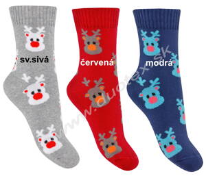 Skarpol detské vianočné froté ponožky 063-sob