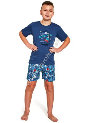 Cornette chlapčenské pyžamo s krátkym rukávom 790-Blue-dock