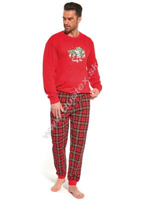 Cornette pánske vianočné pyžamo s dlhým rukávom 115-Family-time