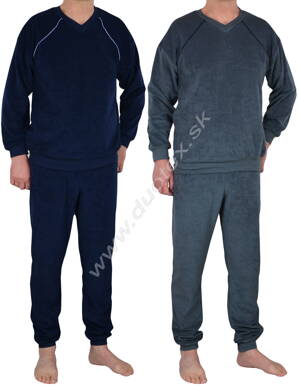 Duotex pánske froté pyžamo s dlhým rukávom Froton