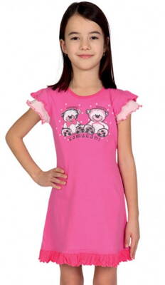 Evona dievčenská nočná košeľa s krátkym rukávom P-Leontyna