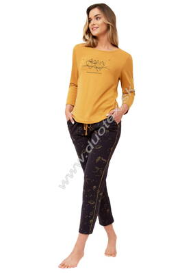 M-Max dámske pyžamo s dlhým rukávom Novia1256