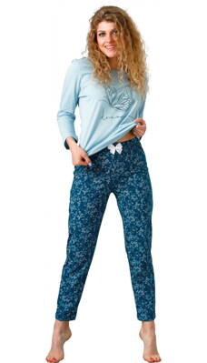 M-Max dámske pyžamo s dlhým rukávom Letika1075