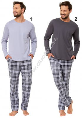 M-Max pánske pyžamo s dlhým rukávom Wiliam1264
