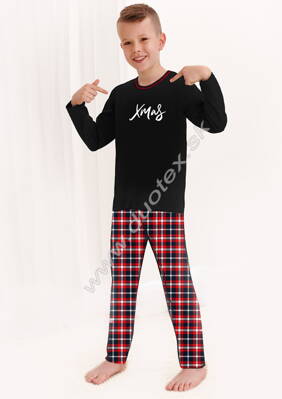 Taro chlapčenské vianočné pyžamo s dlhým rukávom Claus2726