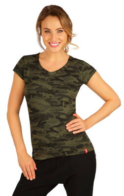 Litex dámske tričko s krátkym rukávom V5B272 army