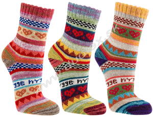 SOCKS4FUN detské teplé ponožky so vzorom W-3197-1