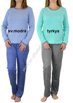 Duotex dámske froté pyžamo s dlhým rukávom Frotona-2