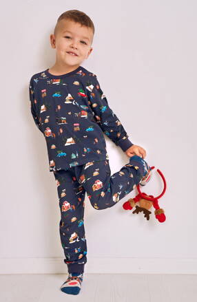 Taro chlapčenské vianočné pyžamo s dlhým rukávom Mikolaj2838