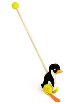 Viga drevená jazdiaca hračka tučniak