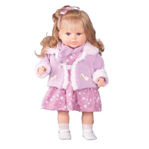 Berbesa luxusná hovoriaca detská bábika-dievčatko Kristýna 52cm