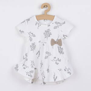 Nicol dojčenské šaty s krátkym rukávom Ella biele