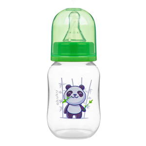 Akuku fľaša s obrázkom 125 ml panda zelená