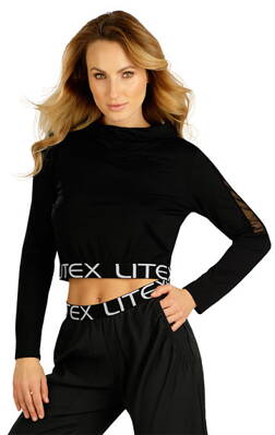 Litex dámske crop top tričko s dlhým rukávom (5C148)