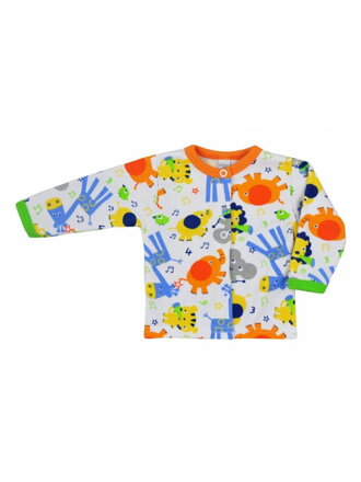 Bobas Fashion kojenecký kabátik Zoo oranžový