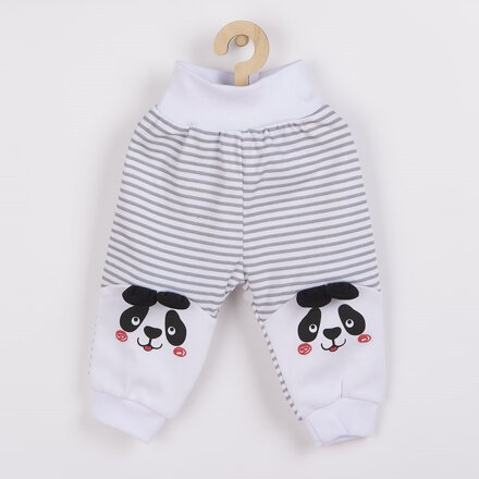 New Baby detské tepláky Panda sivé