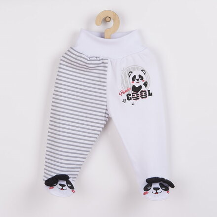 New Baby polodupačky Panda sivé