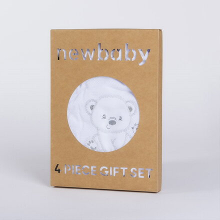 New Baby kojenecká súprava do pôrodnice Sweet Bear biela