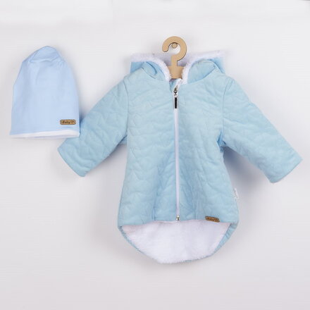 Nicol zimný dojčenský kabátik s čiapočkou Kids Winter modrý