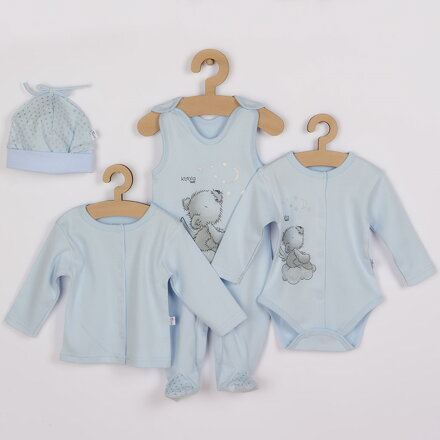 Koala 4-dielna dojčenská súprava Angel modrá