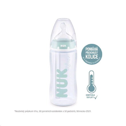 NUK dojčenská fľaša FC Anti-colic s kontrolou teploty 300 ml UNI