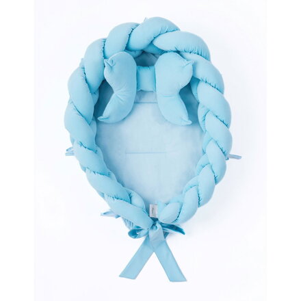 Belisima pletené hniezdo pre bábätko Velvet blue