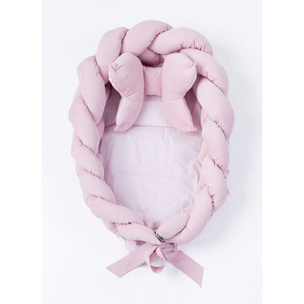 Belisima pletené hniezdo pre bábätko Velvet pink