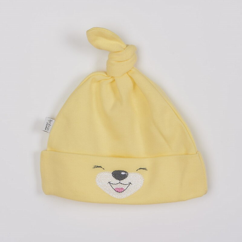 Bobas Fashion kojenecká čiapka Lucky žltá