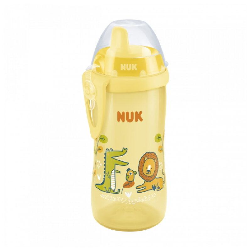 NUK detská fľaša Kiddy Cup 300 ml žltá
